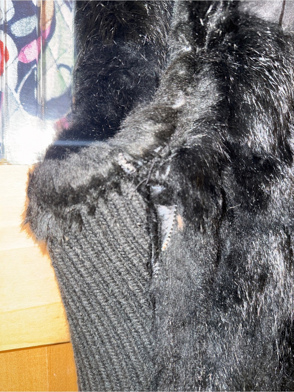 GUESS Real Rabbit Fur Vest Size Small/ See Measurements - Picture 3 of 10